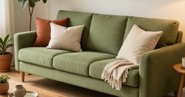 24 Green Sofa Living Room Ideas That Make This Season’s Biggest Trend Feel Instantly Cozy